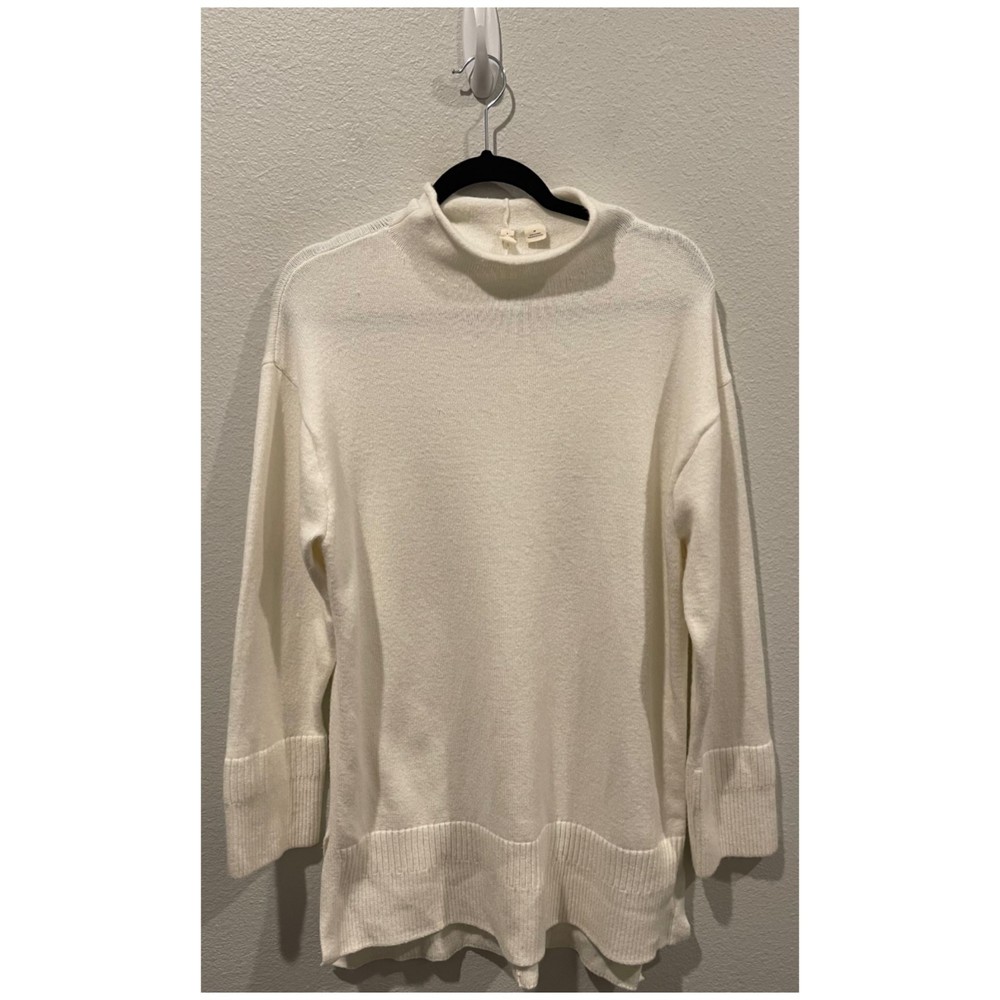 MOTH Antique White Turtleneck Sweater